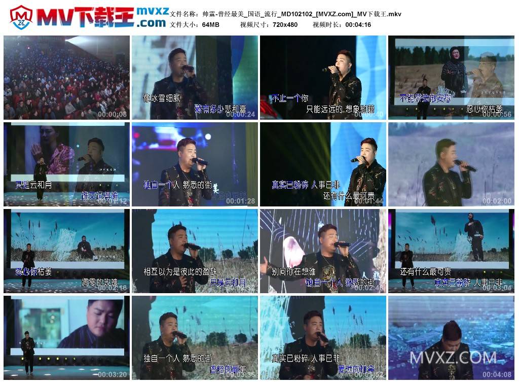 帅霖-曾经最美_国语_流行_MD102102